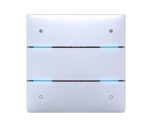 Theben 4969234 iON 104 KNX sensor táctil 4 teclas Secure | 4 LED de estado, sensor de temperatura, conmutación, regulación, persiana, valores, escenas, control de color, secuencia