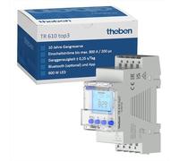 Theben Interruptor horario digital TR610 top 3 1 canal Carril DIN 2 módulos