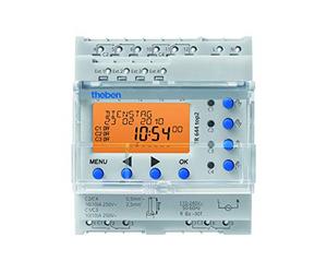 Theben 6440100 - TR 644 top2 - Interruptores Digitales con programación Anual y astronómica - 4 Canales - 4 entradas externas - Carril DIN