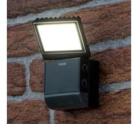 Theben Aplique LED para exterior theLeda S8-100, negro, sensor