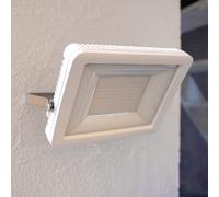 Theben foco exterior LED theLeda B100L W, blanco, 3000K, 100 W
