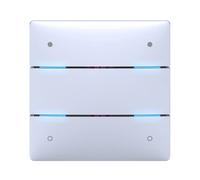 Theben Sensor táctil 4969234 iON 104 KNX con 4 botones y 4 LED de estado y sensor de temperatura integrado, conmutación, atenuación, persianas, valores, control de color, etc.