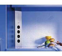 Thebo ST 3007 USB port 175806 enchufe Element esquina enchufe Barra de acero inoxidable