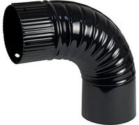 Theca - Codo 90º espesor 0,5mm diámetro 140mm esmaltado negro