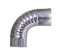 Theca - Codo 90º espesor 0,5mm diámetro 90mm chapa galvanizado