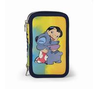 TheCartoonWorld Estuche escolar de 3 cremalleras con 45 piezas Fila y Giotto - Stitch 2025/2026