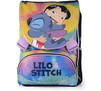 TheCartoonWorld Mochila escolar extensible STITCH 2024/2025 + Bolígrafo mágico, Lila.