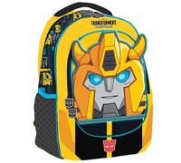 TheCartoonWorld Mochila interactiva para niños Transformers - con luces y sonidos de la serie original + set de papelería de regalo, multicolor, 40x30x20 cm