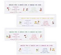 TheClover Mahjong Line Finder Cocktail 4 piezas - Lector de líneas de tarjetas Mahjong de 15 x 5 cm, guía de estrategia para juegos, fiestas, viajes, ideas de regalos Mahjong