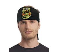 thecostumebase Cobra Kai Headband Head Band Karate Kid Bufanda Negra