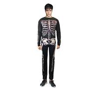 thecostumebase Donnie Darko - Traje de esqueleto para fiesta, disfraz de adulto, mono elegante (M), negro