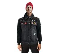 thecostumebase Infamous Second Son Costume Chaqueta completa Chaleco Beanie Cap Delsin Rowe Tattoo (M)