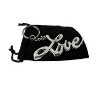 thecostumebase Sex and the City Love - Llavero con texto en inglés "Sex and the City", color dorado y plateado, plata, Taille unique