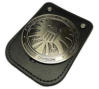 thecostumebase The Agents of Shield Insignia de SHIELD con accesorios de cuero para porta credenciales Metálicos
