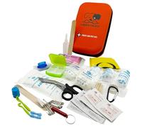 TheDogTagCo Kit de primeros auxilios para perros, más de 40 suministros de salud, compacto y portátil, prepárate para cualquier emergencia de mascotas V2