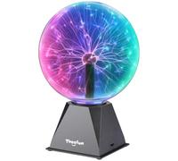 Theefun Lámpara de Plasma 8 Pulgadas, Bola de Plasma Mágica Interactiva Touch y Sonido, Bola Plasma Educativa de Física, Lámpara Decorativa para Fiestas y Regalo de Cumpleaños (Multicolor)