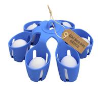 TheEggDropper Silicone Egg Boiling Gadget Cooks 6 Eggs at a Time Dishwasher Safe Hard Boiled Egg Holder Makes Hard or Soft B