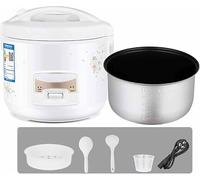THEGA Arrocera Eléctrica con Vaporera, Totalmente Automática con Función De Mantener Caliente, Olla Antiadherente Extraíble; Incluye Taza Medidora Y Espátula(5L)