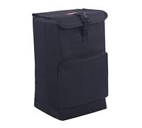 THEGA Bolsa de Compras Plegable - Bolsa de Reemplazo de Carro de Mano de Tela Oxford de 50L, Bolsa de Reemplazo de Carro de Compras Reutilizable para, 30 * 22 * 45cm (Color : Black)