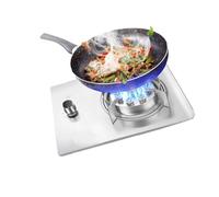 THEGA Cocina De Gas De Acero Inoxidable De 7 KW con Un Solo Quemador, Ideal para Camping, De Sobremesa O Empotrada, con Llama Ajustable Y Fácil De Limpiar(NG)
