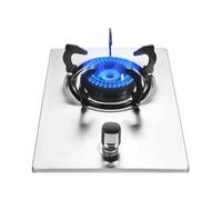 THEGA Cocina De Gas De Una Sola Hornilla, Quemador De Acero Inoxidable De 9 Cavidades, Estufa De Sobremesa Empotrada De Llama Alta con Protección contra Apagado(LPG)