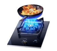 THEGA Cocina De Gas para Camping De 5,2 KW - Estufa De Gas Propano De Un Solo Quemador, con Encendido Automático Y Vidrio Templado(LPG)