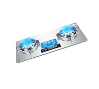 THEGA Cocina De Gas Portátil De 7.2 KW - Estufa De Gas del Acero Inoxidable De La Cocina De Gas Natural De 2 Hornillas, Estufa De Gas De Sincronización De 180 Minutos(LPG)