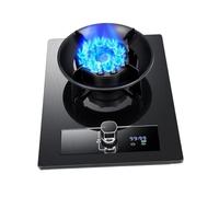 THEGA Estufa De Gas 5,2 KW, Encendido Automático, Rejilla De Hierro Fundido Y Vidrio Templado, con Protección contra Llamas, para Camping, Autocaravanas, Apartamentos Y Exteriores(NG)