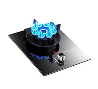 THEGA Estufa De Gas Butano 5,2 KW, Temporizador Alta Potencia, Rejilla Hierro Fundido con Vidrio Templado, Encendido Automático, para Cocinar Al Aire Libre(LPG)