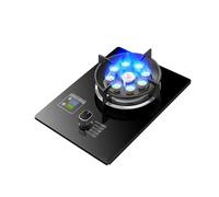 THEGA Estufa De Gas De 1 Quemador, 5,2 KW, para Interiores, con Temporizador De Encendido Automático Y Nueve Cavidades, Placa De Cocina De Vidrio Templado(LPG)