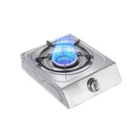 THEGA Estufa De Gas De 5,2 KW, con Nueve Cavidades Y Alto Fuego, Reguladores Interiores De Acero Inoxidable para Catering, con Protección contra El Apagado.(NG)