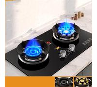 THEGA Estufa De Gas - Estufa A Gas - Estufa Gas, 2 Quemadores De Gas, Cocina Casera Estufa De Gas Portátil, Encendido De Vidrio Templado Camping Doble Quemador LPG/NG, 5.2KW (Color : NG)