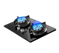 THEGA Estufa De Gas para Camping De 5,2 KW, Temporizador De Fuego Alto De Nueve Cavidades, Protección contra Apagado Accidental De Llamas Y Tablero De Vidrio Templado(LPG)