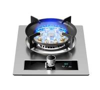 THEGA Estufa De Gas para Camping De 7,2 KW, Cocina De Encimera, Temporizador Independiente En Ambos Lados, con Protección contra Llamas, Ideal para Cocinas Domésticas(NG)