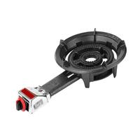 THEGA Estufa De Gas Propano 10 KW, Cocina Un Solo Quemador con Rejilla Hierro Fundido Y Protección contra Llamas, Placa Cocción Alta Eficiencia para Uso Doméstico(Lpg,60x14x34cm)