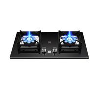 THEGA Estufa Gas 9.0Kw Doble - Estufa Gas Sobremesa Y Empotrada, Estufa Gas Inteligente con Temporizador 180 Minutos, Protección contra Apagado Llama Y Protección Bloqueo para Niños(NG)