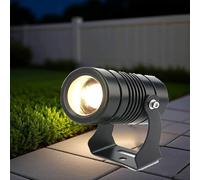 THEGA Foco Haz Estrecho Impermeable IP67 - Luces Paisaje, luz Lavado Pared Ajustable, Foco empotrable Exteriores, para fachadas Edificios, iluminación proyección paisajes(Red,10W(AC85-265V))