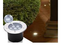 THEGA Foco LED Empotrable para Exteriores - Luces LED para Jardines AC85-265V - Lámpara De Jardín Empotrable, Luces De Jardín Exteriores Impermeables IP67, Foco Subterráneo(RGB,7W)