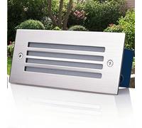 THEGA Focos Empotrables para Escaleras De Exterior - Reflector LED Resistente Al Agua IP65, Lámpara De Esquina Empotrada para Escalones De 220V, Luces Led Exterior(Green,3W)