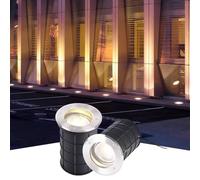 THEGA Luces LED Pozo - Luz Empotrable Suelo Jardín, Foco Empotrable Exteriores Prueba Agua IP66, Luces LEDpaisaje Suelo AC85-265V, para Caminos, Patios, Césped, Patio, Árbol(Green,12W)