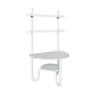 THEGA Soporte De Suelo Portátil para TV, Trípode con Bandeja, para Pantallas De TV Planas/Curvas De 43 A 90 Pulgadas, con Estante Giratorio De Altura Ajustable, Soporta hasta 58 Kg(C)