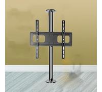 THEGA Soporte De Techo para TV con Inclinación Ajustable, Marco Giratorio De 360 Grados para TV LCD, Soporte De Suelo, Estante Giratorio para Pared Divisoria, Base Giratoria(86-114cm)