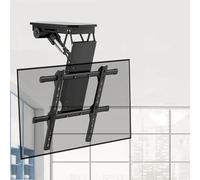 THEGA Soporte Eléctrico para TV De Techo - Soportes De Pared para TV, Soporte De TVs Plegable De 0 A 85°, para TVs De 50-70/50-90 Pulgadas, Se Puede Ocultar En El Techo(50-90inch TV)