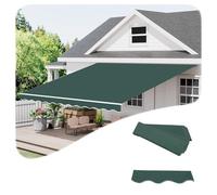 THEGA Tela De Repuesto Para Toldo Retráctil Manual, Cubierta Superior Y Faldón Frontal, Resistente A Los Rayos UV E Impermeable Para Patio, Balcón O Restaurante(Turquoise,250x200cm)