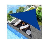 THEGA Toldo De Vela Para Patio, Triangular, Impermeable, Para Jardín, Con Protección UV Y Cuerda, Ideal Para Fiestas En El Patio, Balcón, Piscina Y Porche(Blue,Triangle 3 * 3 * 4.3m)