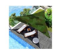 THEGA Toldo De Vela Para Patio, Triangular, Impermeable, Para Jardín, Con Protección UV Y Cuerda, Ideal Para Fiestas En El Patio, Balcón, Piscina Y Porche(Green,Triangle 3 * 4 * 5m)