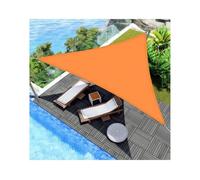 THEGA Toldo De Vela Para Patio, Triangular, Impermeable, Para Jardín, Con Protección UV Y Cuerda, Ideal Para Fiestas En El Patio, Balcón, Piscina Y Porche(Orange,Triangle 3 * 3 * 4.3m)
