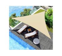 THEGA Toldo De Vela Para Patio, Triangular, Impermeable, Para Jardín, Con Protección UV Y Cuerda, Ideal Para Fiestas En El Patio, Balcón, Piscina Y Porche(Off-white,Triangle 3 * 3 * 4.3m)