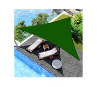 THEGA Toldo De Vela Para Patio, Triangular, Impermeable, Para Jardín, Con Protección UV Y Cuerda, Ideal Para Fiestas En El Patio, Balcón, Piscina Y Porche(Dark Green,Triangle 3 * 4 * 5m)