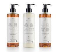 thehotelery.de Prija XL Set de 3 jabón líquido de ginseng de 380 ml, champú para piel y cabello, loción corporal, jabón para el spa y hotel revitalizante con ginseng, loción para manos y cuerpo con